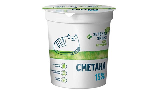Сметана 15% «Зеленая линия»
