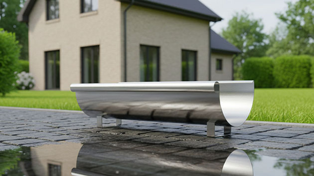 Стальные водостоки. Фото: Павел Громов / Нейросеть