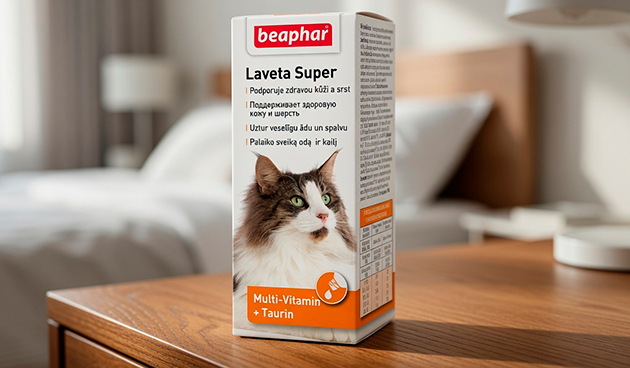 Кормовая добавка для кожи и шерсти кошек Laveta Super — Beaphar