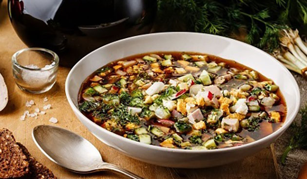 Мясная окрошка по старинному рецепту