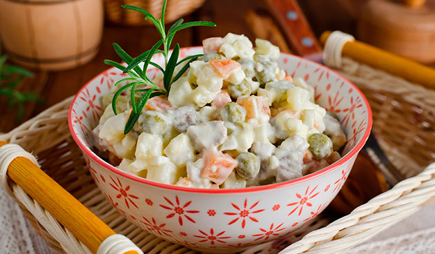 Постный оливье