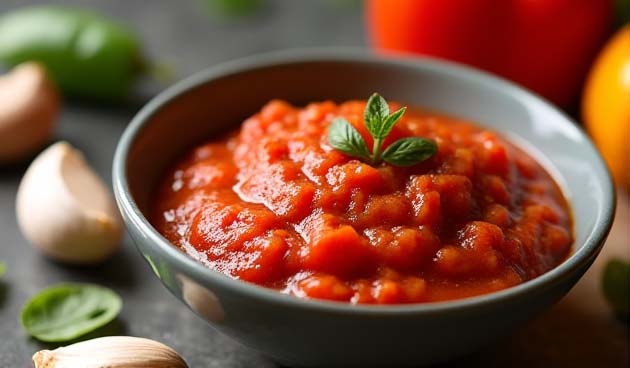 Аджика из помидоров с чесноком