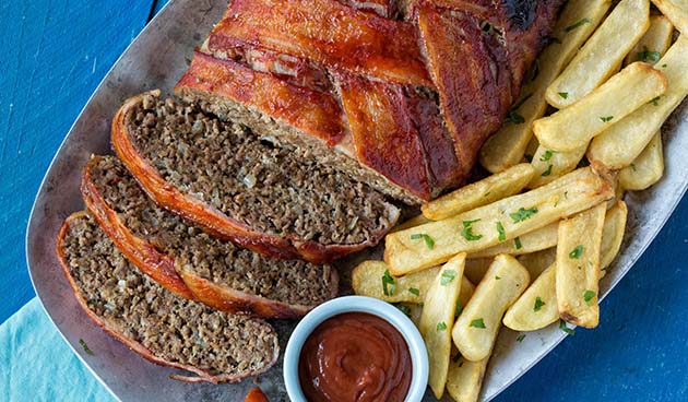 Мясной «батон» с грибами