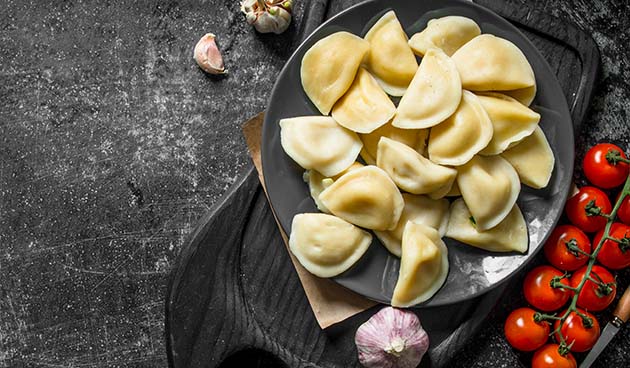 Вареники с луком и картошкой