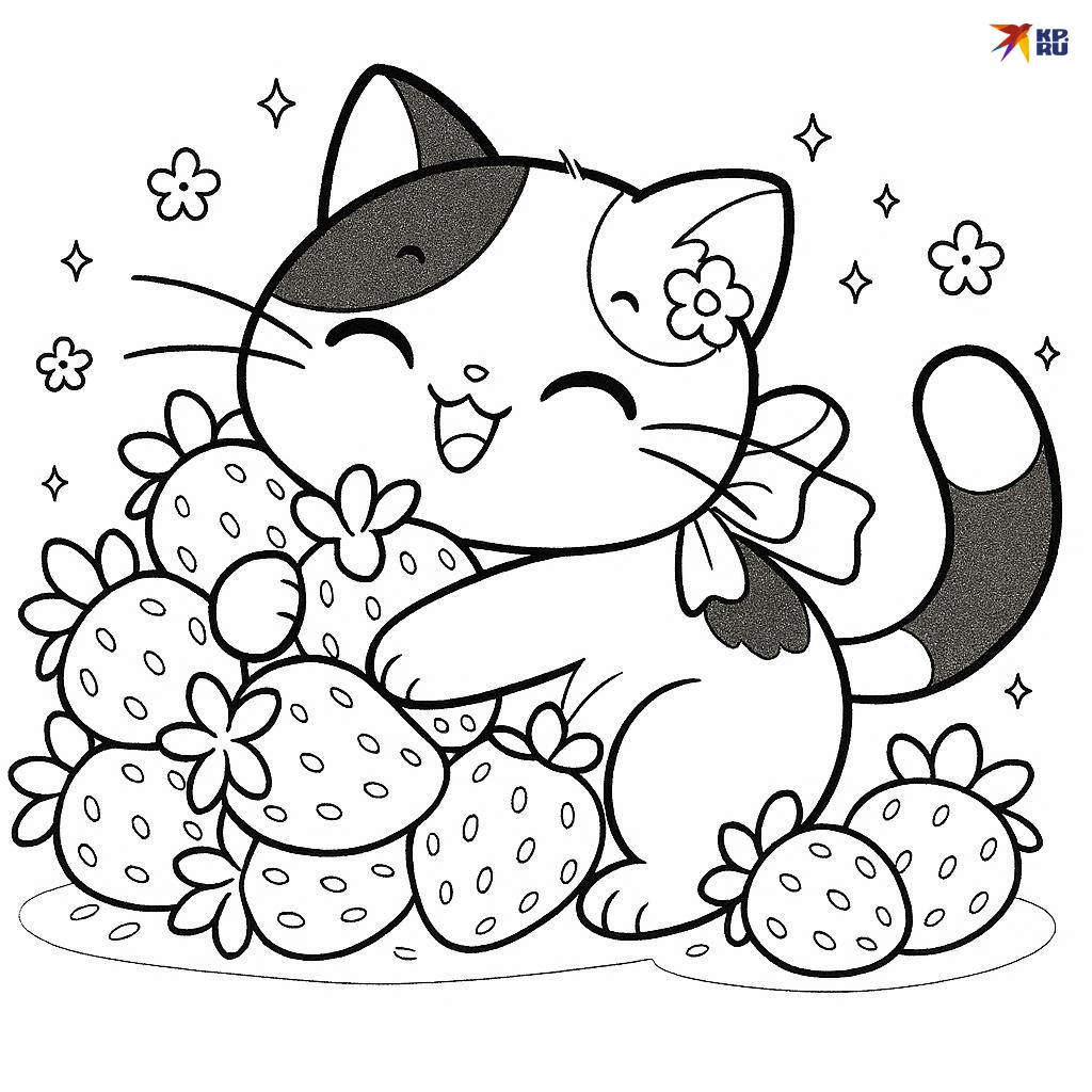 Прикольные бесплатные раскраски со смешными котиками для девочек и мальчиков