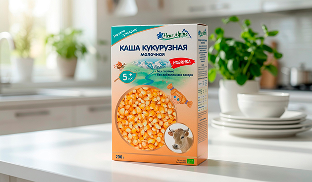 Кукурузная молочная каша Fleur Alpine