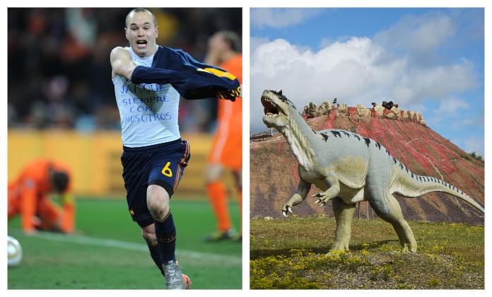 Динозавра назчали в честь Андрес Иньесты. Фото: Global Look Press 