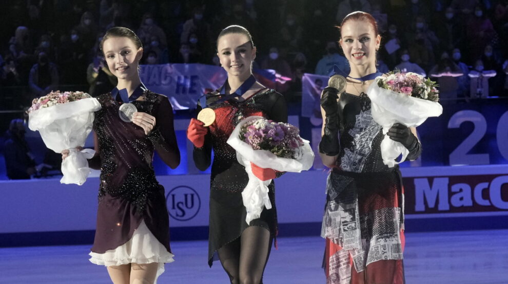 Анна Щербакова, Камила Валиева, Александра Трусова