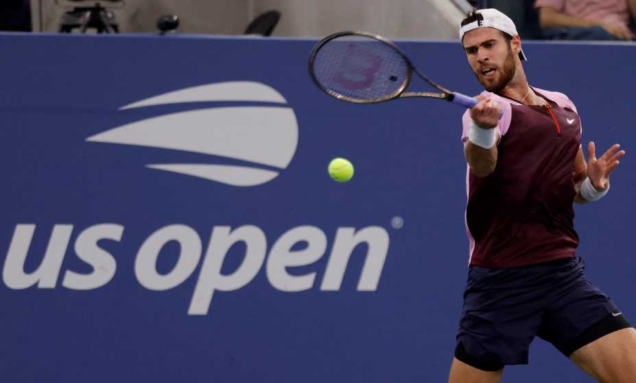 Российский теннисист Карен Хачанов продился в полуфинал US Open. Фото: Reuters