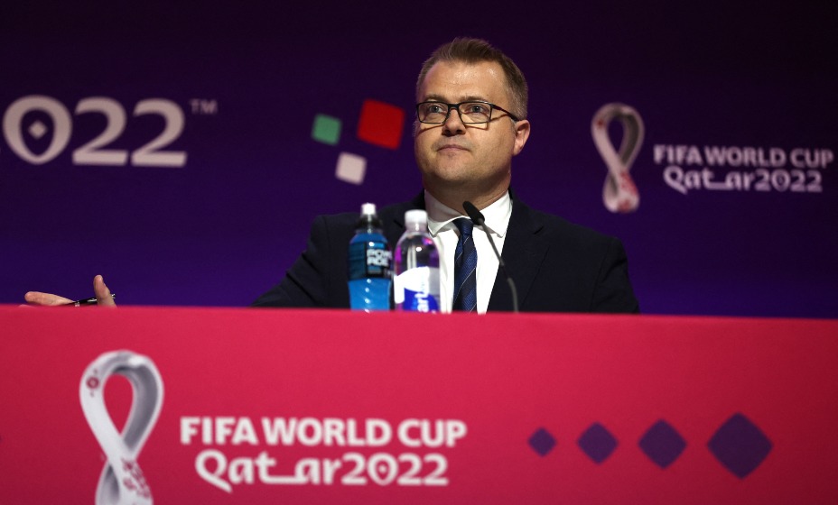 Директор Международной федерации футбола (FIFA) по связям с общественностью Брайан Суонсон.
Фото: Reuters