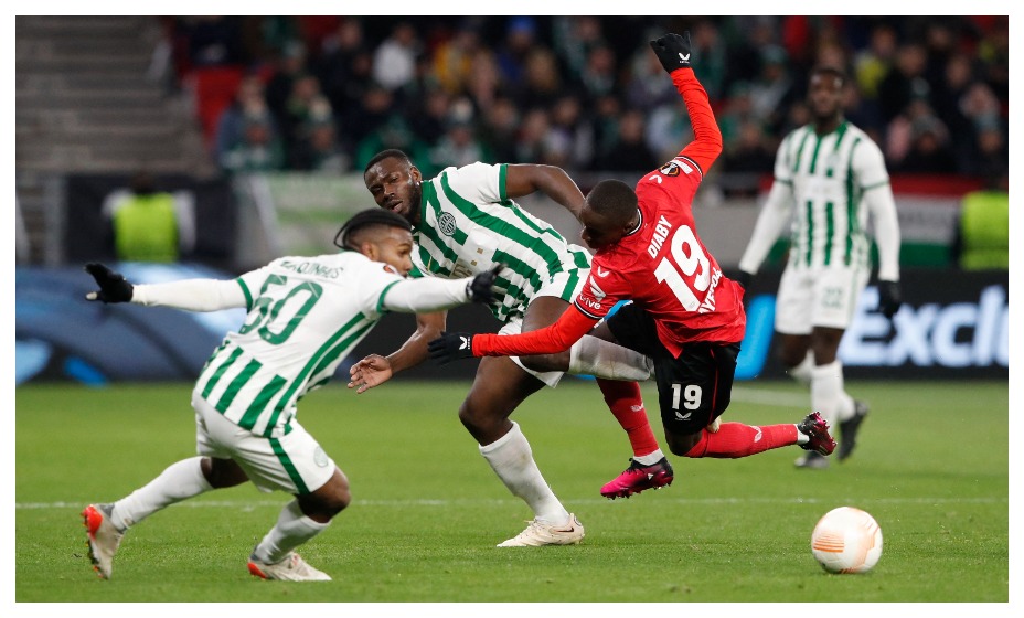 «Байер» минимально обыгрывает «Ференцварош» в 1/8 финала ЛЕ. Фото: Reuters