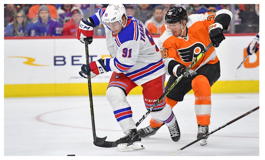 Владимир Тарасенко заработал три очка в матче с «Филадельфией». Фото: Reuters