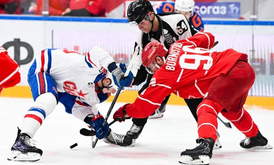 Спартаковцы разобрались со СКА. Фото: Соцсети ХК СКА