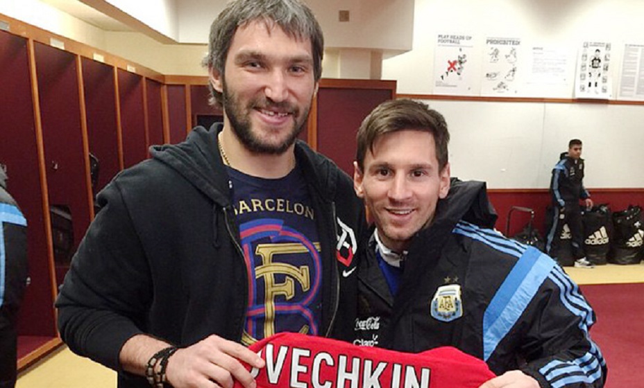 Овечкин: Месси – лучший футболист всех времен. Фото: соцсети Александра Овечкина