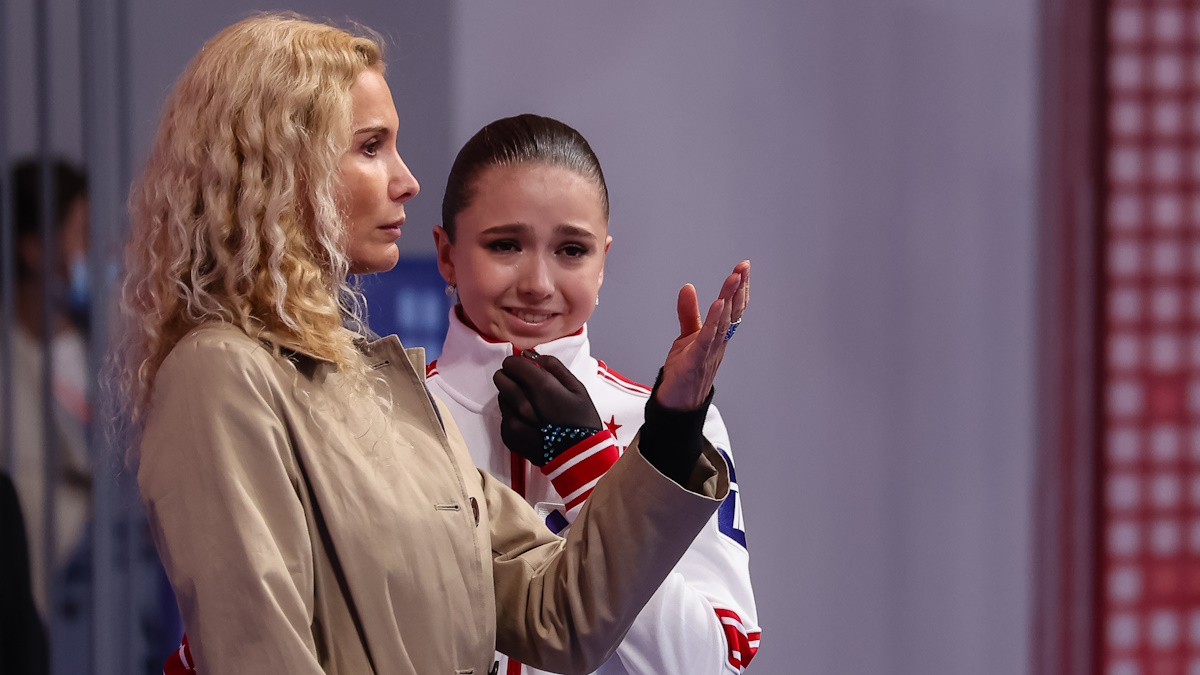 Kamila Valieva and Eteri Tutberidze.  Photo: Valery ZVONAREV, KP-Chelyabinsk