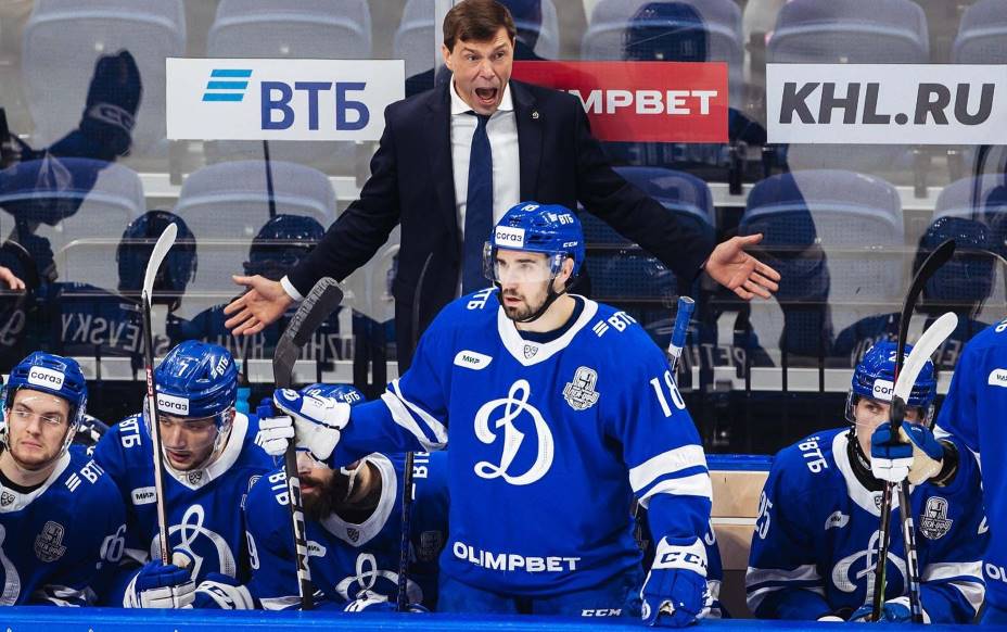 Главный тренер «Динамо» Алексей Кудашов. Фото: ВК ХК «Динамо»