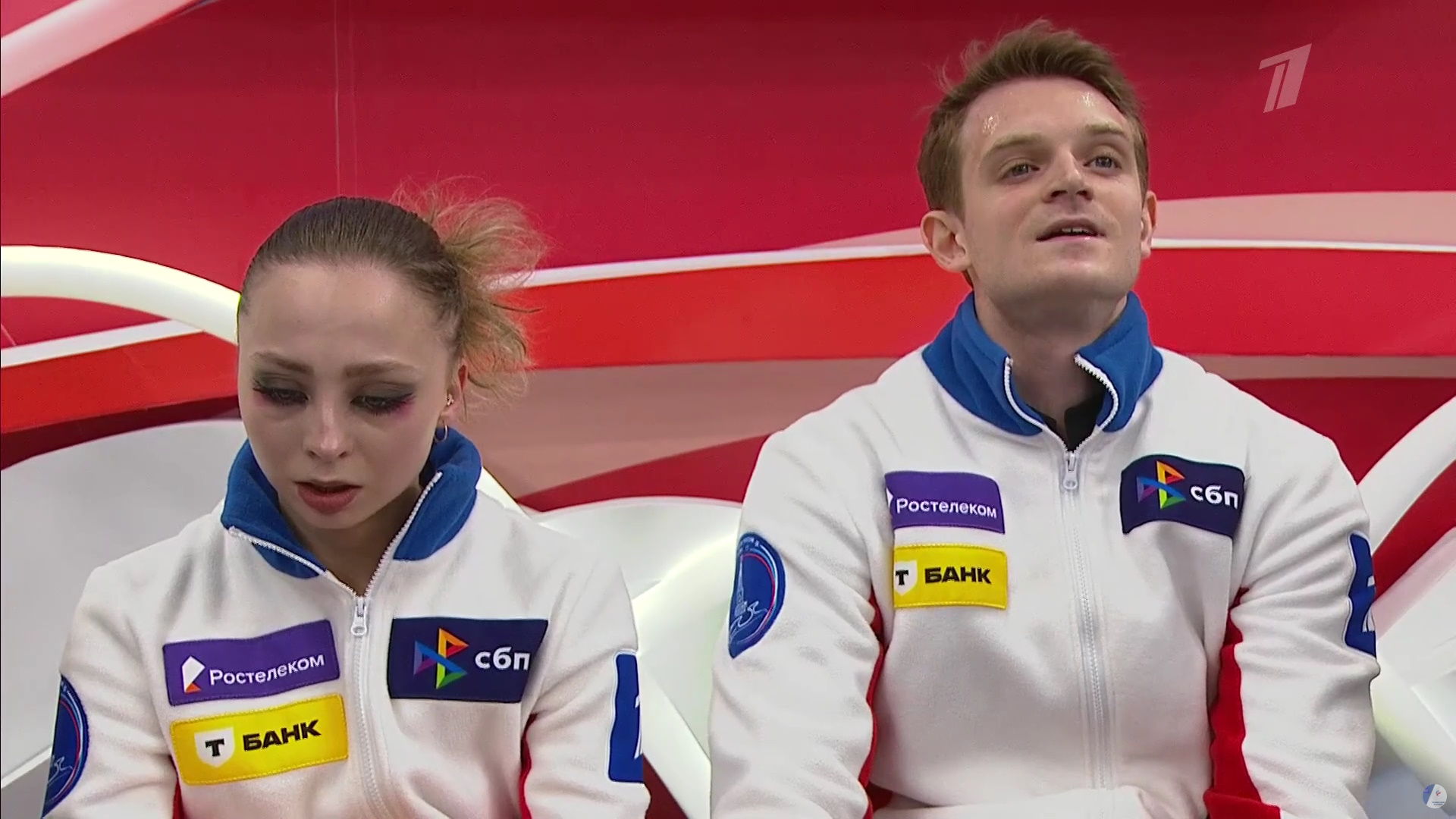 Александра Бойкова и Дмитрий Козловский. Фото: стоп-кадр прямого эфира 