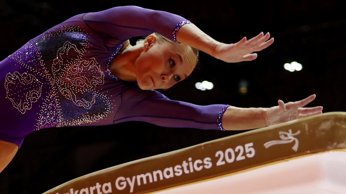 Ангелина Мельникова на чемпионате мира 2025 года. Фото: REUTERS