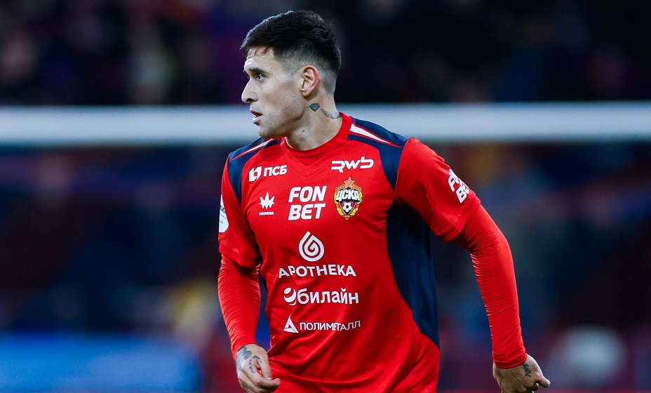 Журналист Карпов: ЦСКА согласовал переход Вильягры в «Интернасьонал». Фото: ФК ЦСКА