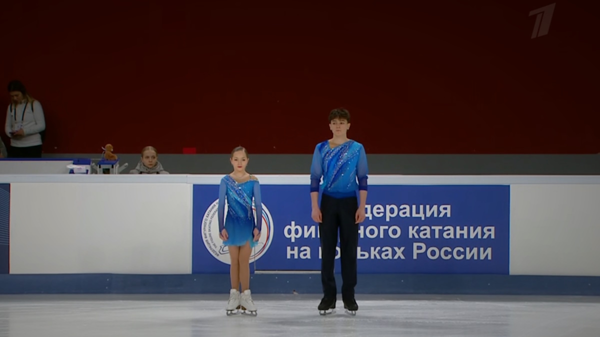 Полина Шешелева и Егор Карнаухов. Фото: стоп-кадр прямого эфира